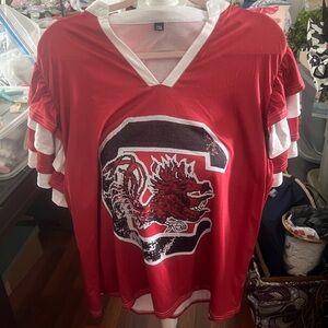 South Carolina gamecocks USC  V-Neck Top 2XL